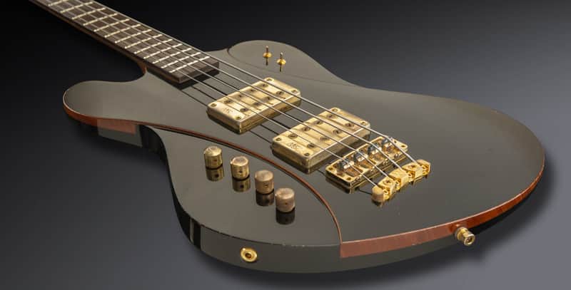 Warwick TeamBuilt Idolmaker, 4-String - Lefthand Black Solid High Polish Aged image 1