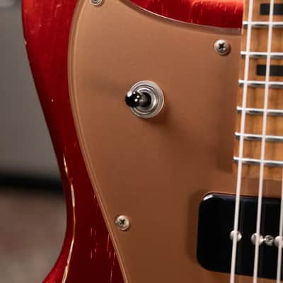 Novo Custom Shop Serus J Medium Distress Electric Guitar - Candy Apple Red with Gig Bag image 11