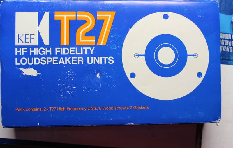 KEF T27 SP1032 new old stock tweeters (pair) in original box image 1