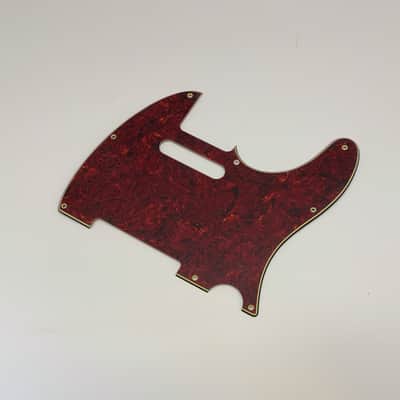BloomDoom 4 Ply Aged Red Tortoise Relic T-Style Pickguard image 6