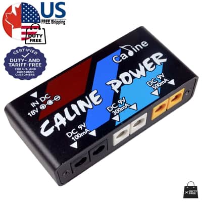 Caline CP-02 Caline Power Super Mini 9V Power Supply 2X 100-300-500 mA Isolated. FREE US SHIP image 1