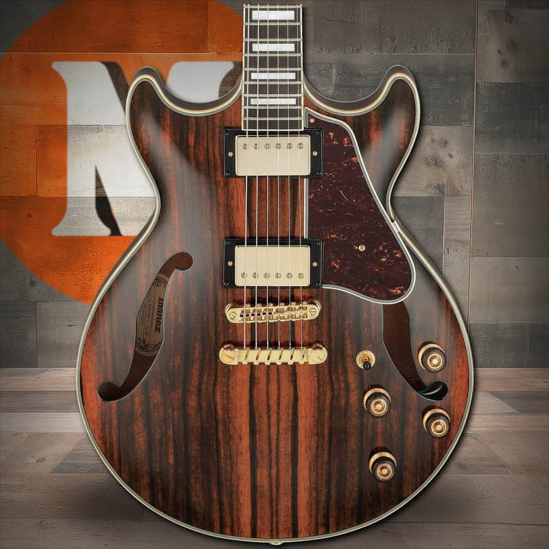 Ibanez AM Artcore Expressionist 6 String Electric Guitar - Natural (AM93MENT) image 1