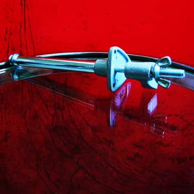 Vintage 1960's Atlas Sound BC-1 microphone desk stand / podium bracket adapter w riser # 1 image 6