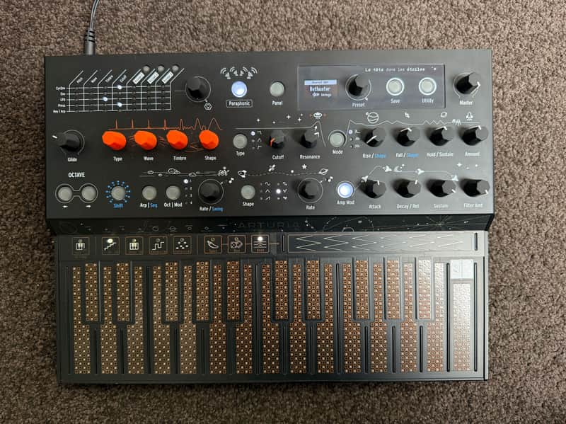Arturia MicroFreak Stellar 25-Key Algorithmic Synthesizer 2023 - Present - Black image 1