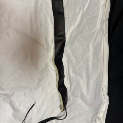 LM Fleece Sheepskin Black Leather BANJO Strap NEW - 2.5" wide image 7