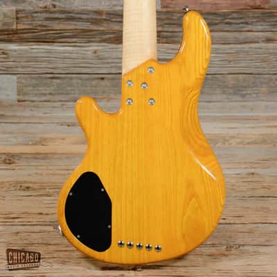 Lakland Deluxe 55-94 5-String Bass Quilted Top  Amber USED image 3
