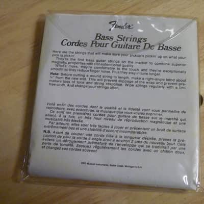 Fender P Bass Jazz Bass Vintage Strings F-80 Stainless Flats 1970s - CBS,  NOS image 2