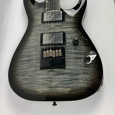 ESP LTD MH-1000 EverTune Electric Guitar Flame Maple Charcoal Burst B-Stock MH1000 MH 1000 - Korea image 8