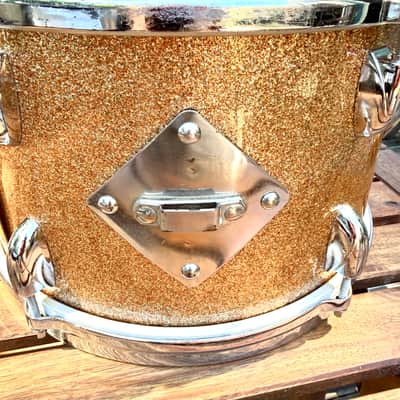 Early 60’s Gretsch Round Badge “Progressive Jazz” Kit 20/12/14 Champagne Sparkle All Original image 18