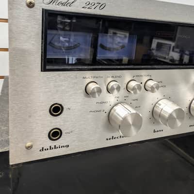 Restored Marantz Model 2270 Receiver 1971 - 1975 - Silver with Wood Case image 2