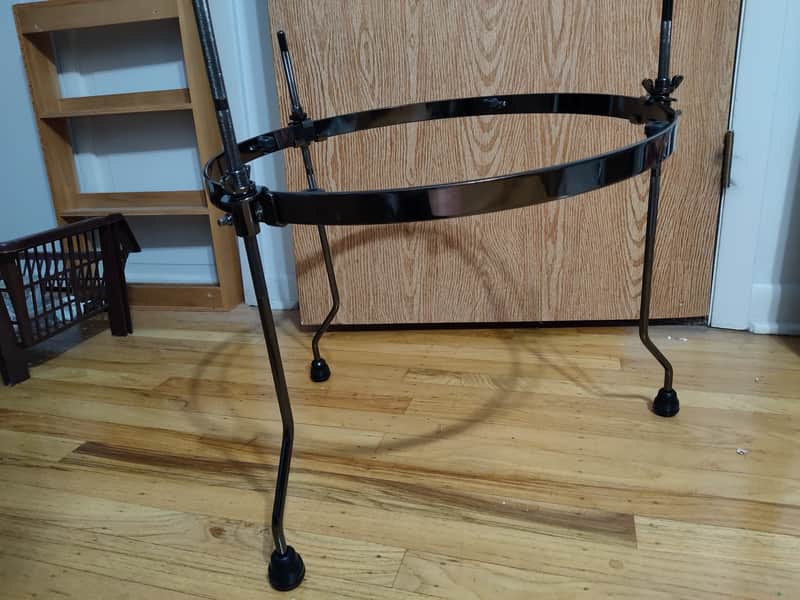 WorldMax  14" Floor Tom Isolation Mount - Black Nickel image 1