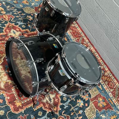 Ludwig 50th Anniversary Vistalite 3-Piece Drum Set - Black Sparkle Smoke image 17