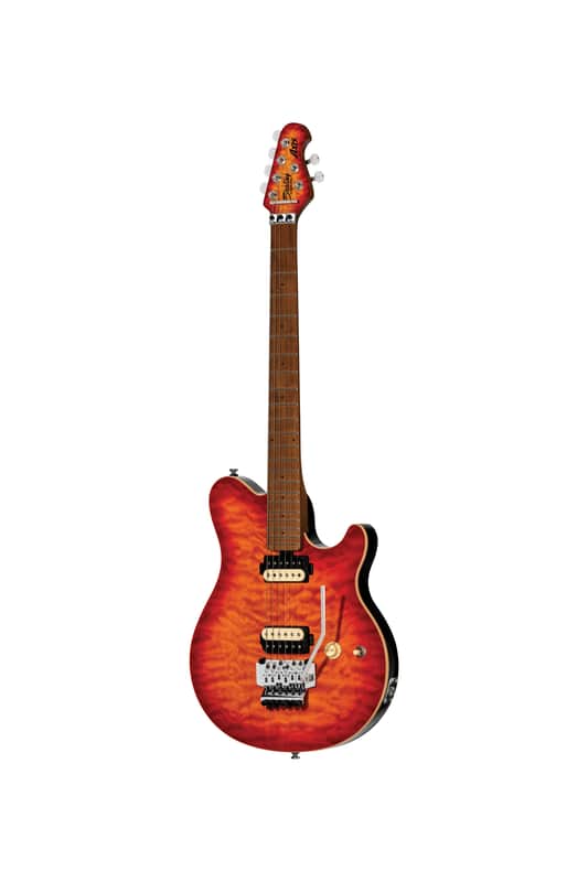 Sterling Axis Quilted Maple Electric Guitar - Lava Burst