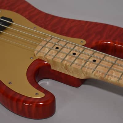 1980s Schecter USA Dallas-Era PJ Bass Employee Build Cherry Red w/OHSC image 9