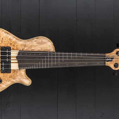 Mayones Cali 5 Fretless Mini Bass Eye Poplar - Trans Natural Matt image 5