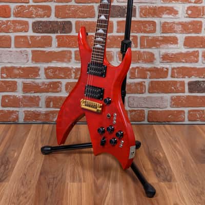 B.C. Rich Bich Six Transparent Red 1984 w/Hard Shell Case image 5