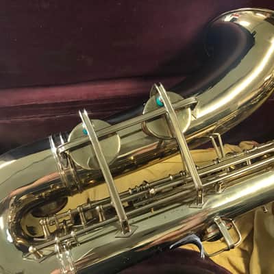 Buescher Aristocrat Big B Professional Bb Tenor Saxophone 1945 - Lacquer image 8