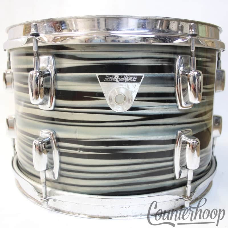 Ludwig 12x8" Blue Strata Standard Tom Drum 3Ply African Mahogany Vintage 70s USA image 1