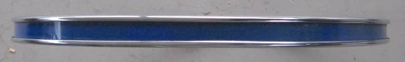 Chinese 22" Bass Drum Rim 2010s - Chrome/Black image 1