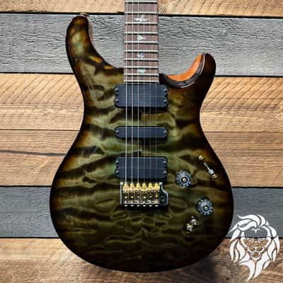 PRS Wood Library 509 Quilt Top Brazilian Rosewood Neck Mash Green 0373219 image 1