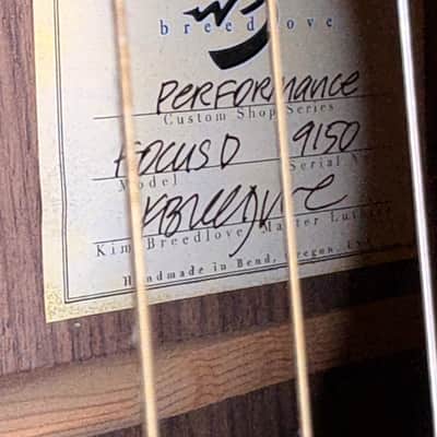 Breedlove Performance Focus D 2010 image 8