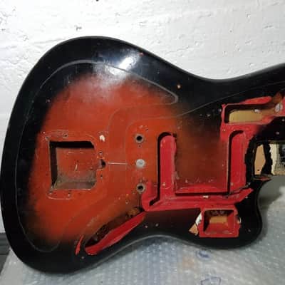1963 FENDER JAGUAR BODY USA - DAKOTA RED CUSTOM COLOUR image 3