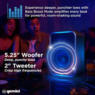 Gemini GNV-60 Portable Party Speaker 60W Bluetooth 5.3 IPX5 image 4