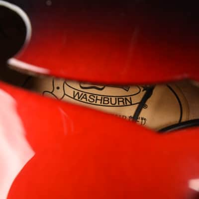 Washburn F-style Mandolin M3SWETWRK-D 2020 Red Sunburst image 2