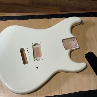 2021 Indonesia Kramer Baretta Special Vintage White Mahogany Guitar Body 6 Post Tremolo image 1
