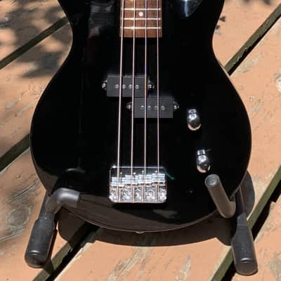 Wildfire Drive - Gloss Black Short Scale 4 string Bass Guitar with Gig Bag image 1