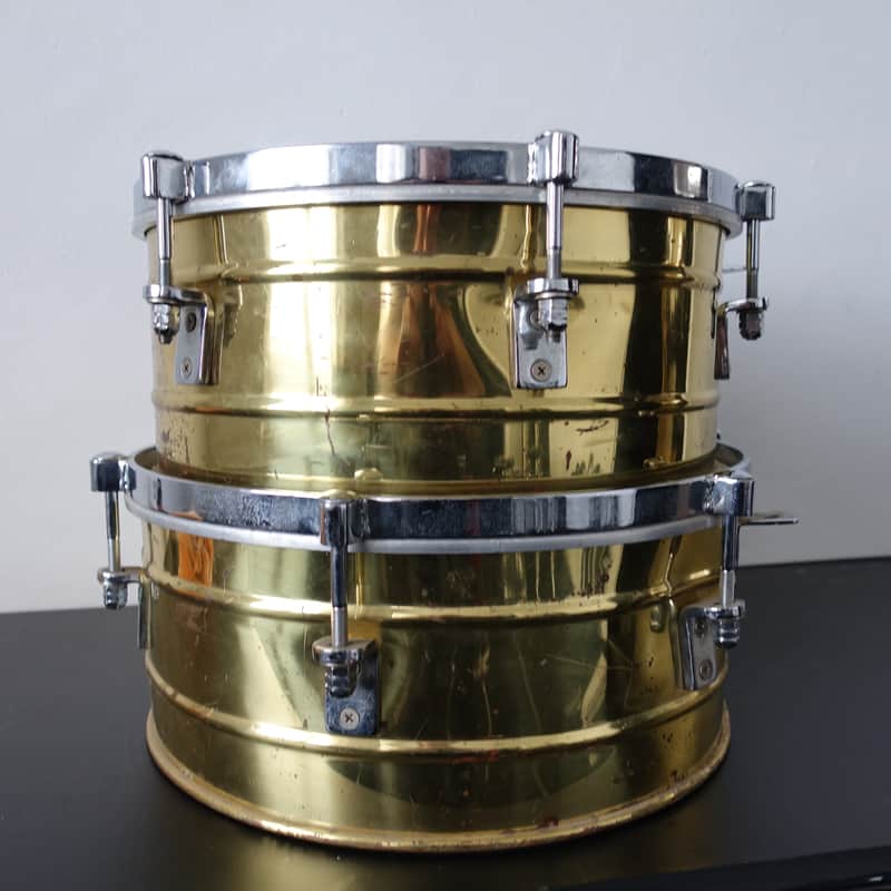 LP Brass 257-B 14" and 15" Timbales Tito Puente 1990s image 1