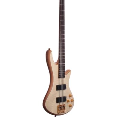 Schecter Stiletto Custom 5 String Bass Natural image 8