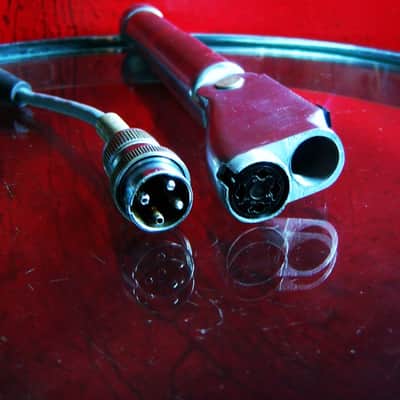 Vintage RARE 1950's RCA SK-39 / Electro-Voice 636 Omnidirectional Dynamic Microphone Hi Z w Belden cable 664 676 image 14