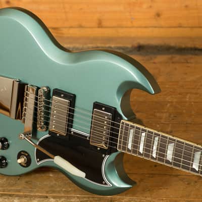 Epiphone 1964 SG Standard with Maestro Vibrola Reissue Pelham Blue image 5