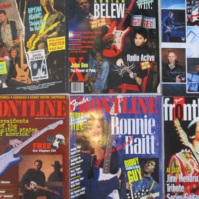 Fender Frontline Back Issues 1990's + Case Candy tags etc. image 3