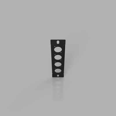 Freekie Audio 1 Module 4x D cut-out vertical (Black) image 2