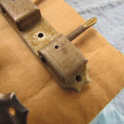 Lot Of Vintage Kluson 3 On A Strip Tuners For Repair All Bass Side Need ButtonsVintage Open Back Kluson Tuner Bass Single Line & Double Line Vintage Kluson Tuners For Repair image 4