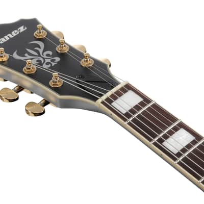 Ibanez AS73G-MSF Artcore Hollow Body Guitar 6-String - Moonstone Silver Flat image 4