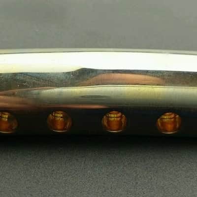 MojoAxe Compensated Wraparound Bridge Tailpiece for Gibson Les Paul, aged gold image 4