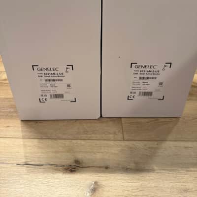 Genelec 8331A SAM 3 way Powered Coaxial Pair with Stands, GLM and volume controller - Black image 4