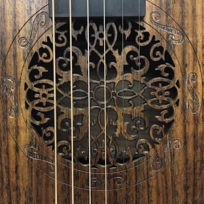 Smiger LG-09 Engraved Sound Hole 40" Acoustic/Electric Guitar with built-in pickup image 1