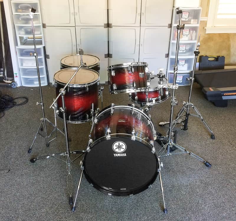 Yamaha Rock Tour Kit 2013 Textured Red Sunburst | Reverb