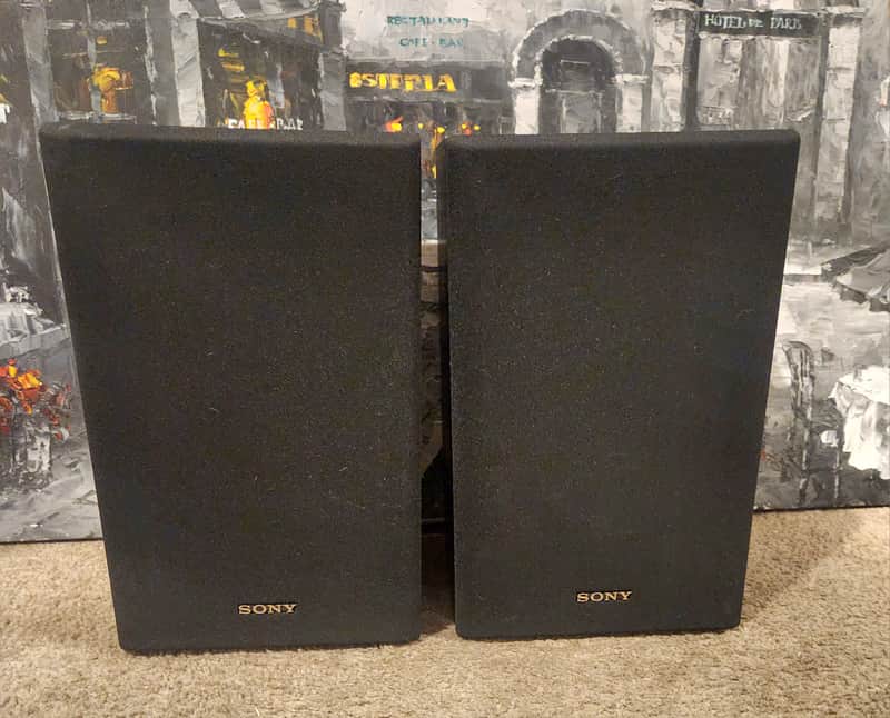 Sony Sony Model SS-U3030 Speakers 90s  - Wood image 1