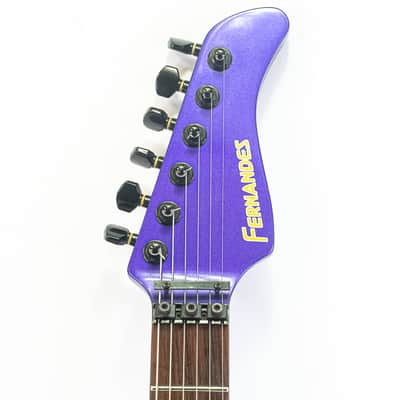 Fernandes FR-55 Revolver MIJ Electric Guitar Metallic Purple Floyd Rose 24 Fret image 5