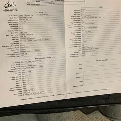 Suhr Classic T Antique 2018 - Present - Trans White image 11