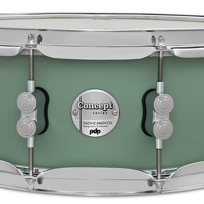 PDP Concept Maple 5.5x14 Satin Seafoam FinishPly Snare (PDCM5514SSSF) image 7