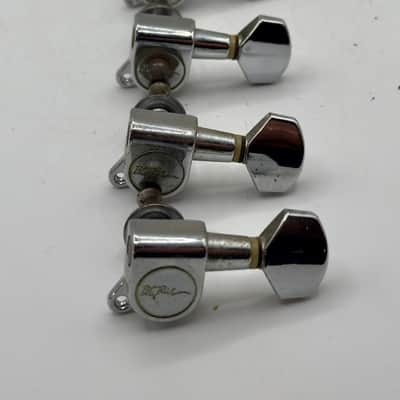 B.C. Rich 6 Inline Electric Guitar Tuners 2000’s - Chrome image 2