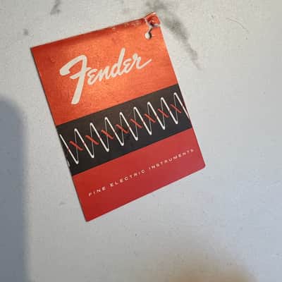 1960’s Fender Amplifier or Hardshell Case Hang Tag Rare Collector Vintage CBS Blackface Silverface Twin Precision Stratocaster image 2