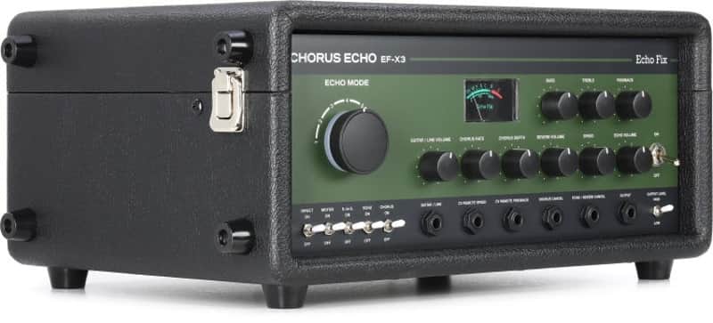 Echo Fix EF-X3 Tolex Chorus Echo Tape Delay - Vintage Green Front Panel image 1