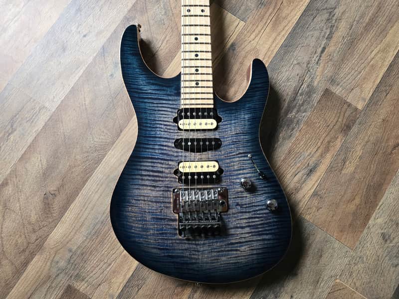Suhr Modern Pro M6 - Faded Trans Whale Blue Burst image 1
